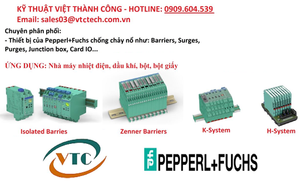 Thiết bị tự động hóa của Pepperl-Fuchs tại Việt Nam